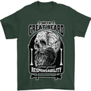 With Great Beard Comes Great Responsibility Mens T-Shirt 100% Cotton Forest Green