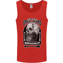 With Great Beard Comes Great Responsibility Mens Vest Tank Top Red