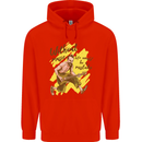 Without Music Life Would Be a Mistake Guitar Childrens Kids Hoodie Bright Red