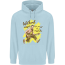Without Music Life Would Be a Mistake Guitar Childrens Kids Hoodie Light Blue