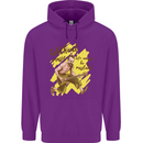 Without Music Life Would Be a Mistake Guitar Childrens Kids Hoodie Purple