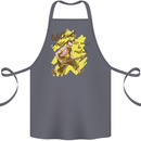 Without Music Life Would Be a Mistake Guitar Cotton Apron 100% Organic Steel