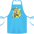 Without Music Life Would Be a Mistake Guitar Cotton Apron 100% Organic Turquoise