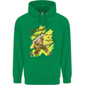 Without Music Life Would Be a Mistake Guitar Mens 80% Cotton Hoodie Irish Green