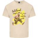 Without Music Life Would Be a Mistake Guitar Mens Cotton T-Shirt Tee Top Natural