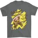 Without Music Life Would Be a Mistake Guitar Mens T-Shirt 100% Cotton Charcoal