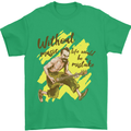 Without Music Life Would Be a Mistake Guitar Mens T-Shirt 100% Cotton Irish Green