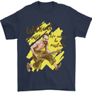 Without Music Life Would Be a Mistake Guitar Mens T-Shirt 100% Cotton Navy Blue