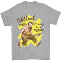 Without Music Life Would Be a Mistake Guitar Mens T-Shirt 100% Cotton Sports Grey
