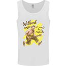 Without Music Life Would Be a Mistake Guitar Mens Vest Tank Top White