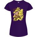 Without Music Life Would Be a Mistake Guitar Womens Petite Cut T-Shirt Purple