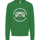Without Video Games Funny Gaming Gamer Kids Sweatshirt Jumper Irish Green