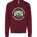Without Video Games Funny Gaming Gamer Kids Sweatshirt Jumper Maroon