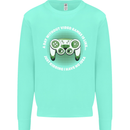 Without Video Games Funny Gaming Gamer Kids Sweatshirt Jumper Peppermint