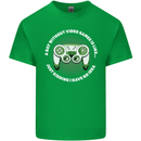 Without Video Games Funny Gaming Gamer Kids T-Shirt Childrens Irish Green