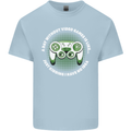 Without Video Games Funny Gaming Gamer Mens Cotton T-Shirt Tee Top Light Blue