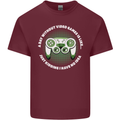 Without Video Games Funny Gaming Gamer Mens Cotton T-Shirt Tee Top Maroon