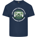 Without Video Games Funny Gaming Gamer Mens Cotton T-Shirt Tee Top Navy Blue