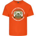 Without Video Games Funny Gaming Gamer Mens Cotton T-Shirt Tee Top Orange