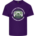 Without Video Games Funny Gaming Gamer Mens Cotton T-Shirt Tee Top Purple