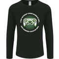 Without Video Games Funny Gaming Gamer Mens Long Sleeve T-Shirt Black