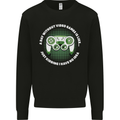 Without Video Games Funny Gaming Gamer Mens Sweatshirt Jumper Black