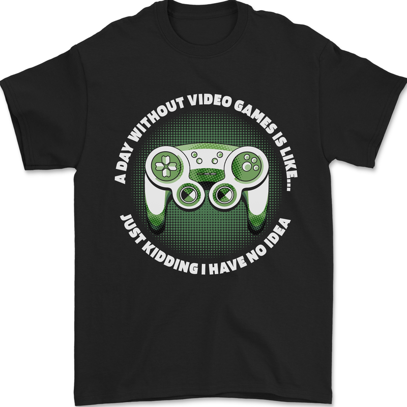 Without Video Games Funny Gaming Gamer Mens T-Shirt 100% Cotton Black