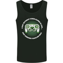 Without Video Games Funny Gaming Gamer Mens Vest Tank Top Black