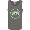 Without Video Games Funny Gaming Gamer Mens Vest Tank Top Charcoal