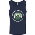 Without Video Games Funny Gaming Gamer Mens Vest Tank Top Navy Blue