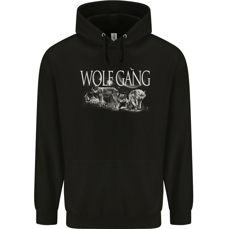Wolf Gang Werewolves Wolves Childrens Kids Hoodie Black