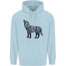 Wolf Tree Animal Ecology Childrens Kids Hoodie Light Blue