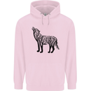 Wolf Tree Animal Ecology Childrens Kids Hoodie Light Pink