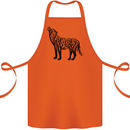 Wolf Tree Animal Ecology Cotton Apron 100% Organic Orange