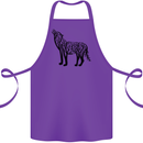 Wolf Tree Animal Ecology Cotton Apron 100% Organic Purple
