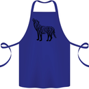 Wolf Tree Animal Ecology Cotton Apron 100% Organic Royal Blue
