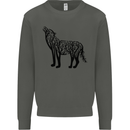 Wolf Tree Animal Ecology Kids Sweatshirt Jumper Storm Grey