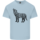 Wolf Tree Animal Ecology Kids T-Shirt Childrens Light Blue