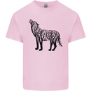 Wolf Tree Animal Ecology Kids T-Shirt Childrens Light Pink