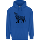 Wolf Tree Animal Ecology Mens 80% Cotton Hoodie Royal Blue