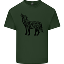 Wolf Tree Animal Ecology Mens Cotton T-Shirt Tee Top Forest Green