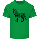 Wolf Tree Animal Ecology Mens Cotton T-Shirt Tee Top Irish Green