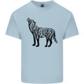 Wolf Tree Animal Ecology Mens Cotton T-Shirt Tee Top Light Blue