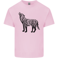 Wolf Tree Animal Ecology Mens Cotton T-Shirt Tee Top Light Pink