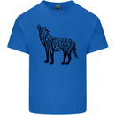 Wolf Tree Animal Ecology Mens Cotton T-Shirt Tee Top Royal Blue