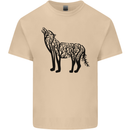 Wolf Tree Animal Ecology Mens Cotton T-Shirt Tee Top Sand