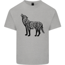 Wolf Tree Animal Ecology Mens Cotton T-Shirt Tee Top Sports Grey