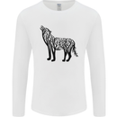 Wolf Tree Animal Ecology Mens Long Sleeve T-Shirt White