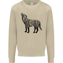 Wolf Tree Animal Ecology Mens Sweatshirt Jumper Sand