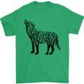 Wolf Tree Animal Ecology Mens T-Shirt Cotton Gildan Irish Green